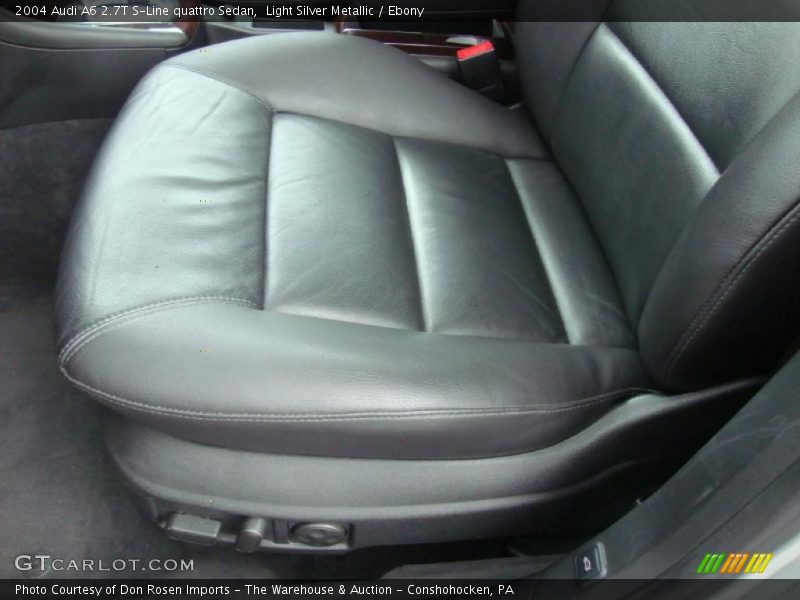 Light Silver Metallic / Ebony 2004 Audi A6 2.7T S-Line quattro Sedan