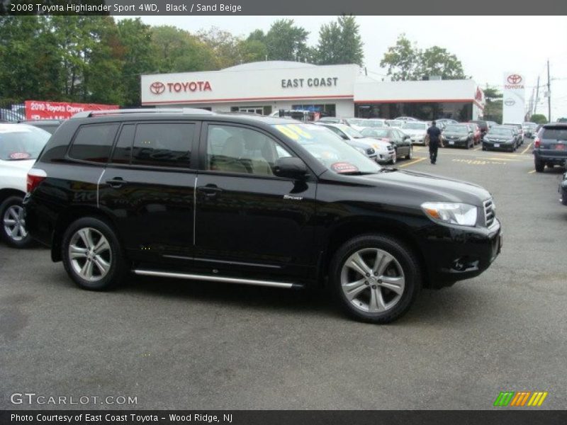 Black / Sand Beige 2008 Toyota Highlander Sport 4WD