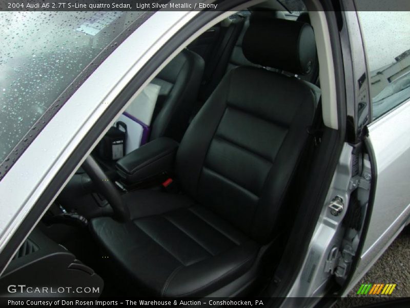 Light Silver Metallic / Ebony 2004 Audi A6 2.7T S-Line quattro Sedan