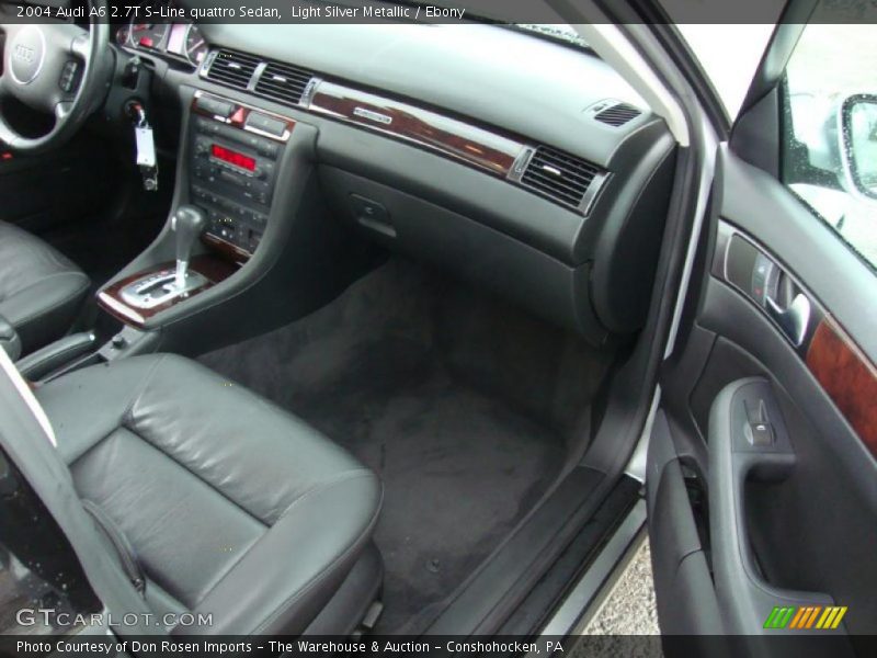 Light Silver Metallic / Ebony 2004 Audi A6 2.7T S-Line quattro Sedan