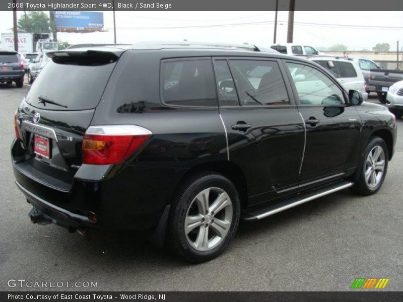 Black / Sand Beige 2008 Toyota Highlander Sport 4WD