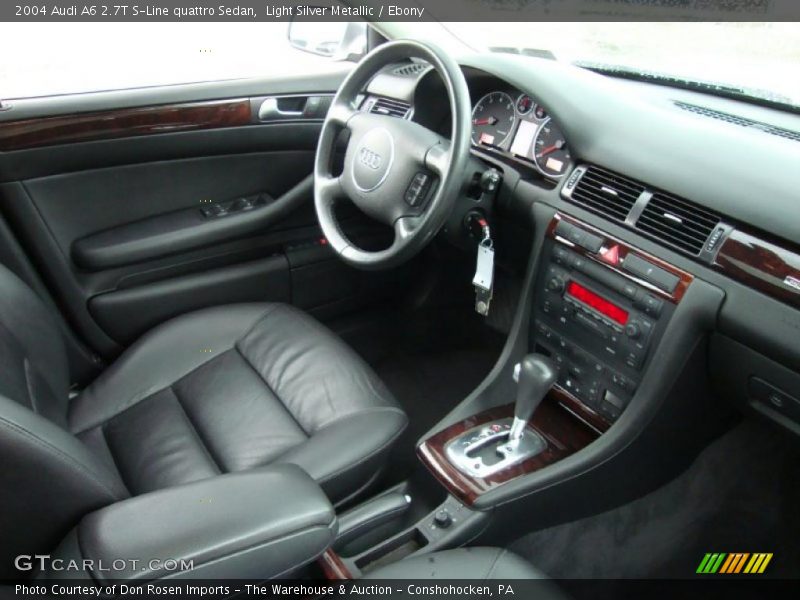 Light Silver Metallic / Ebony 2004 Audi A6 2.7T S-Line quattro Sedan