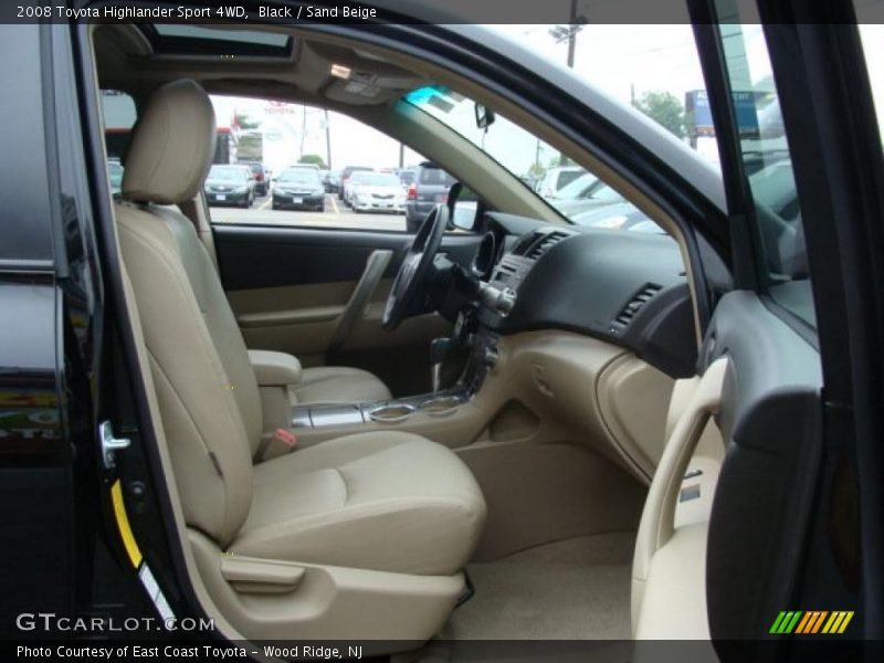 Black / Sand Beige 2008 Toyota Highlander Sport 4WD