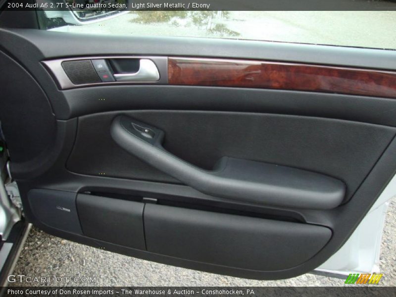 Light Silver Metallic / Ebony 2004 Audi A6 2.7T S-Line quattro Sedan
