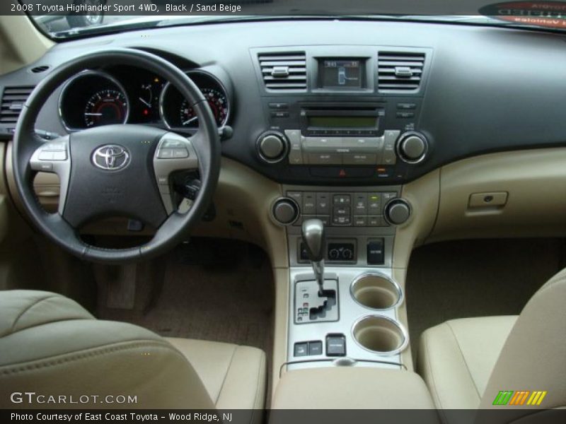 Black / Sand Beige 2008 Toyota Highlander Sport 4WD