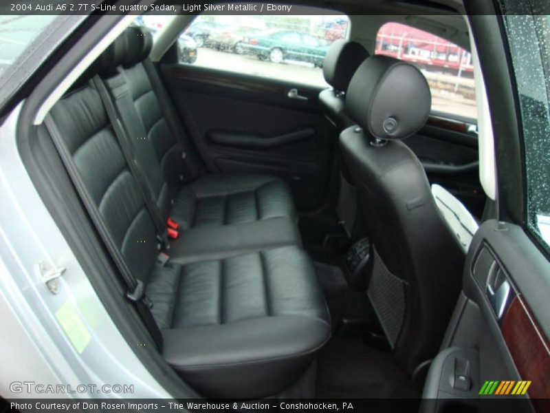 Light Silver Metallic / Ebony 2004 Audi A6 2.7T S-Line quattro Sedan