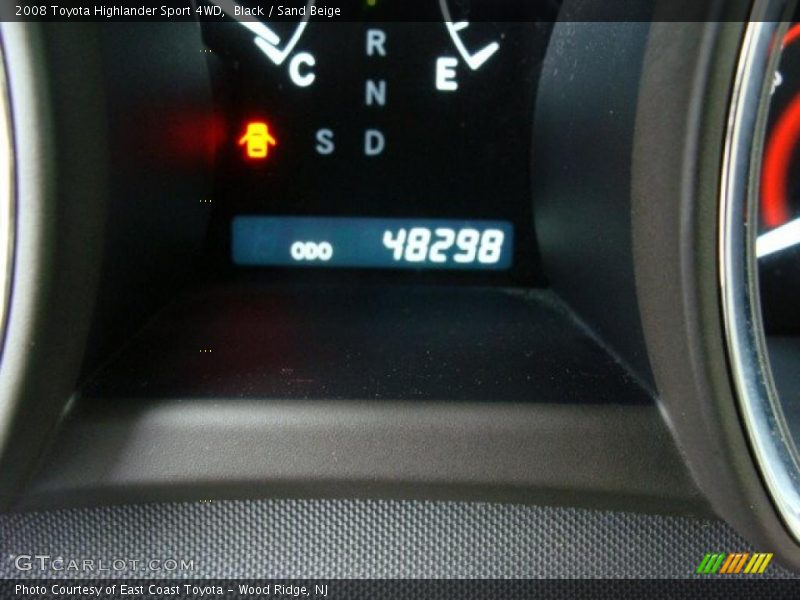 Black / Sand Beige 2008 Toyota Highlander Sport 4WD