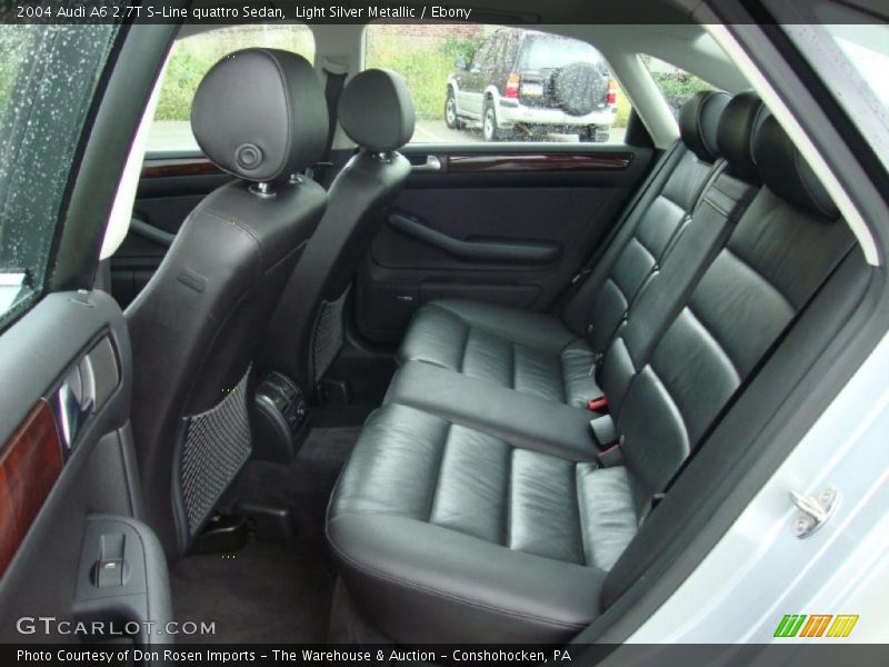 Light Silver Metallic / Ebony 2004 Audi A6 2.7T S-Line quattro Sedan