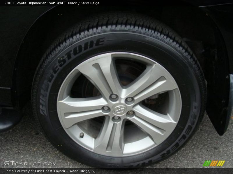 Black / Sand Beige 2008 Toyota Highlander Sport 4WD