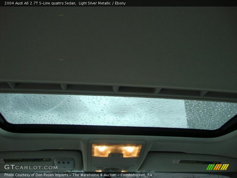 Light Silver Metallic / Ebony 2004 Audi A6 2.7T S-Line quattro Sedan