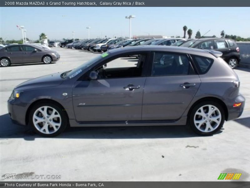Galaxy Gray Mica / Black 2008 Mazda MAZDA3 s Grand Touring Hatchback