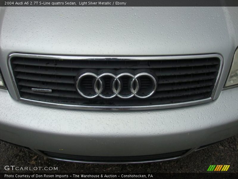 Light Silver Metallic / Ebony 2004 Audi A6 2.7T S-Line quattro Sedan