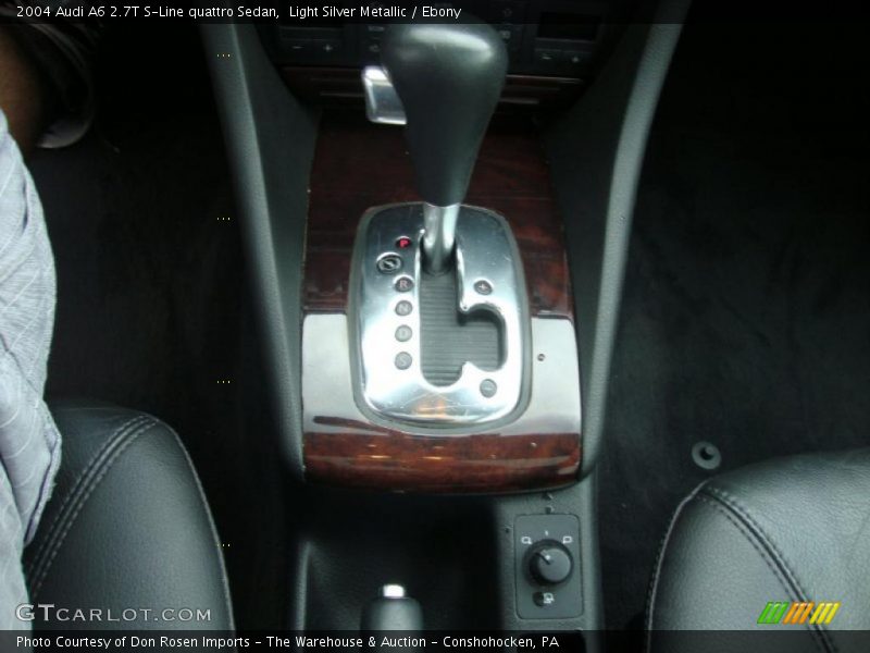Light Silver Metallic / Ebony 2004 Audi A6 2.7T S-Line quattro Sedan