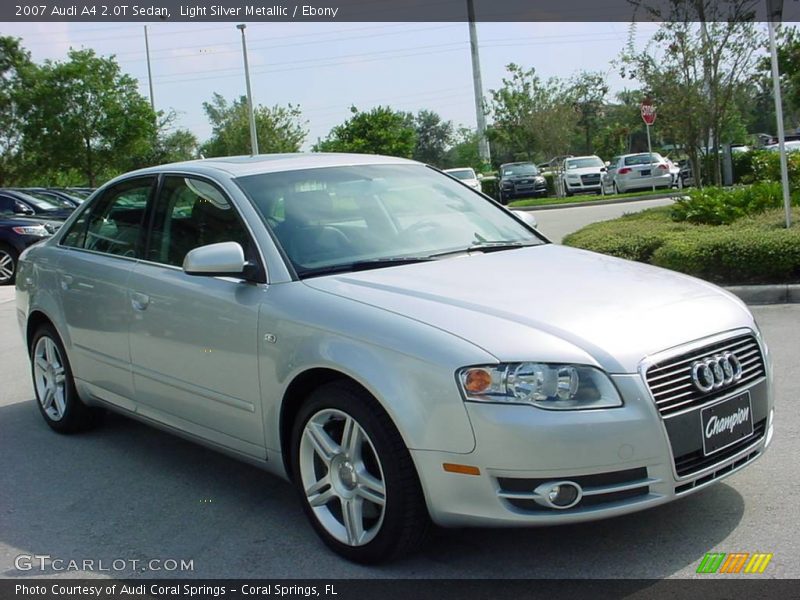 Light Silver Metallic / Ebony 2007 Audi A4 2.0T Sedan