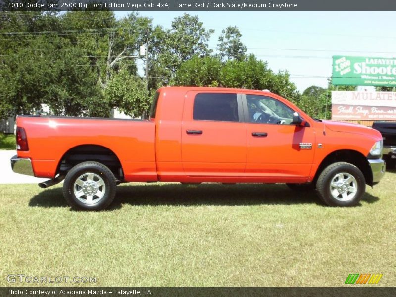 Flame Red / Dark Slate/Medium Graystone 2010 Dodge Ram 2500 Big Horn Edition Mega Cab 4x4