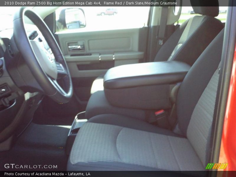 Flame Red / Dark Slate/Medium Graystone 2010 Dodge Ram 2500 Big Horn Edition Mega Cab 4x4