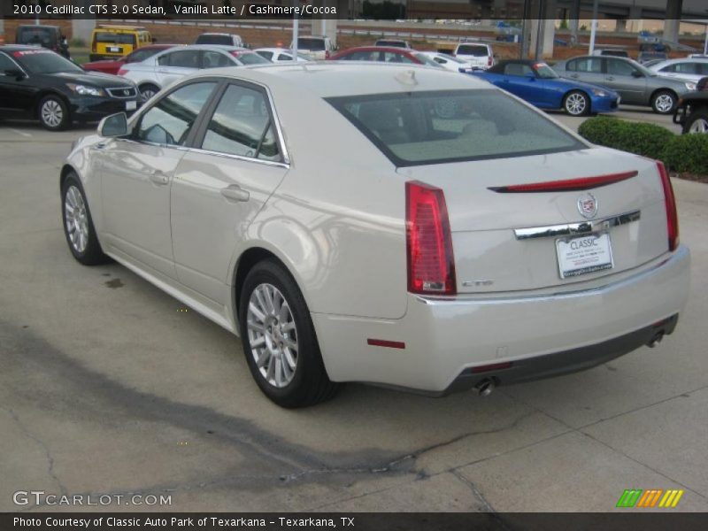 Vanilla Latte / Cashmere/Cocoa 2010 Cadillac CTS 3.0 Sedan