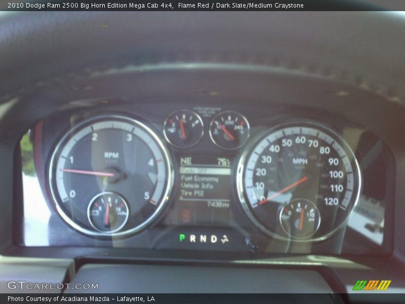 Flame Red / Dark Slate/Medium Graystone 2010 Dodge Ram 2500 Big Horn Edition Mega Cab 4x4