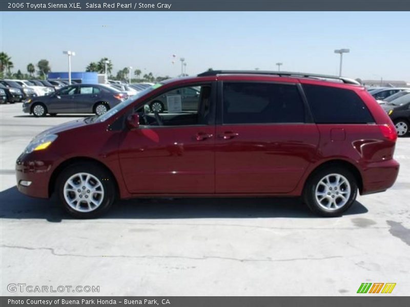 Salsa Red Pearl / Stone Gray 2006 Toyota Sienna XLE