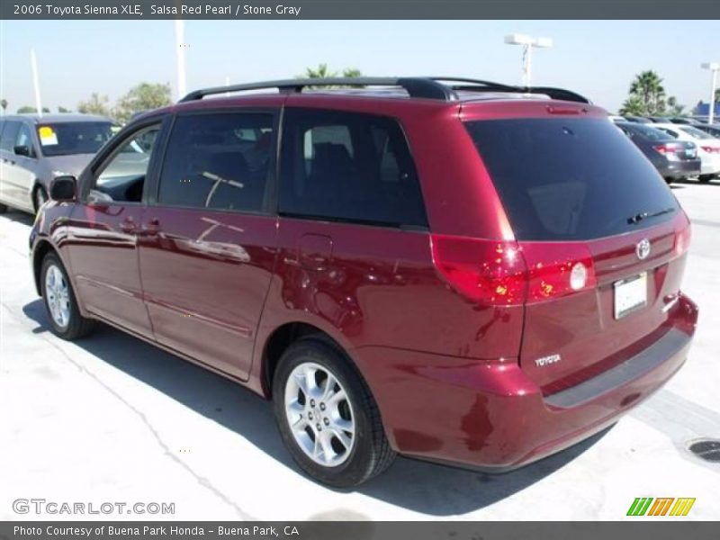 Salsa Red Pearl / Stone Gray 2006 Toyota Sienna XLE
