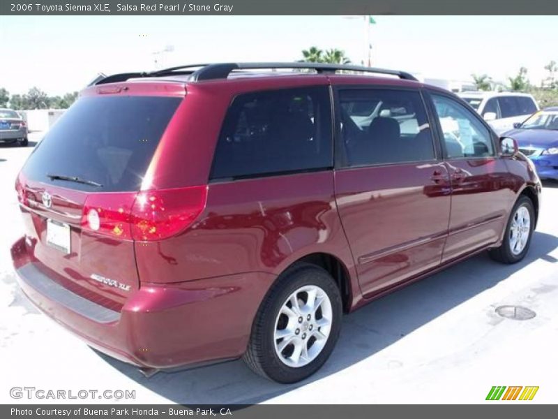Salsa Red Pearl / Stone Gray 2006 Toyota Sienna XLE