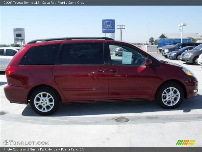 Salsa Red Pearl / Stone Gray 2006 Toyota Sienna XLE