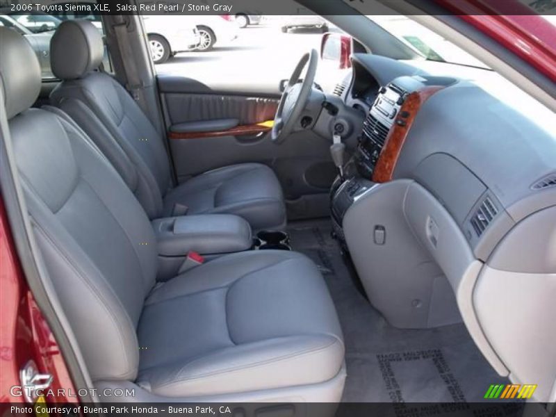 Salsa Red Pearl / Stone Gray 2006 Toyota Sienna XLE