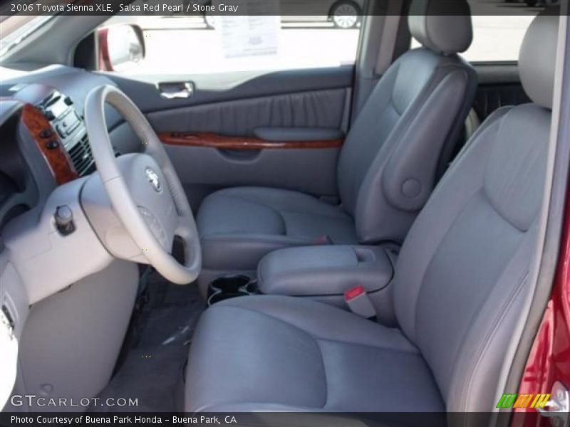 Salsa Red Pearl / Stone Gray 2006 Toyota Sienna XLE