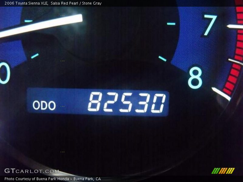 Salsa Red Pearl / Stone Gray 2006 Toyota Sienna XLE