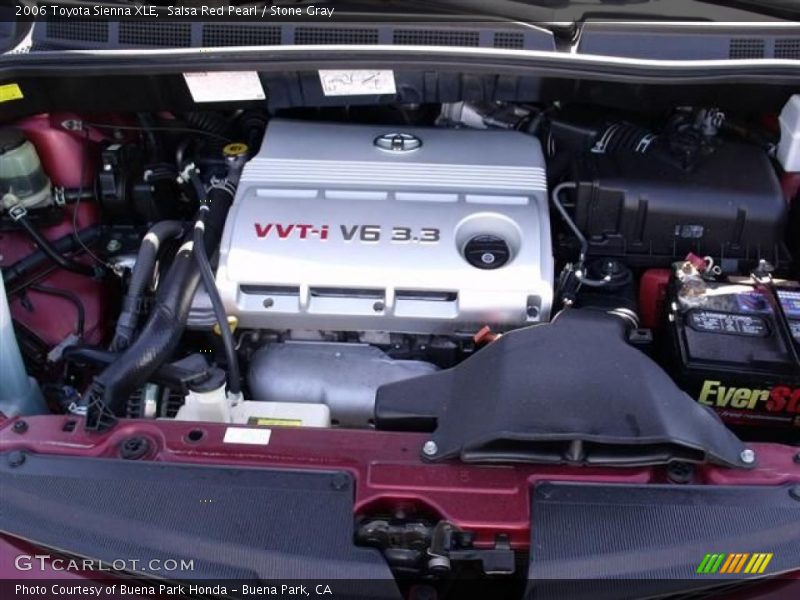 Salsa Red Pearl / Stone Gray 2006 Toyota Sienna XLE