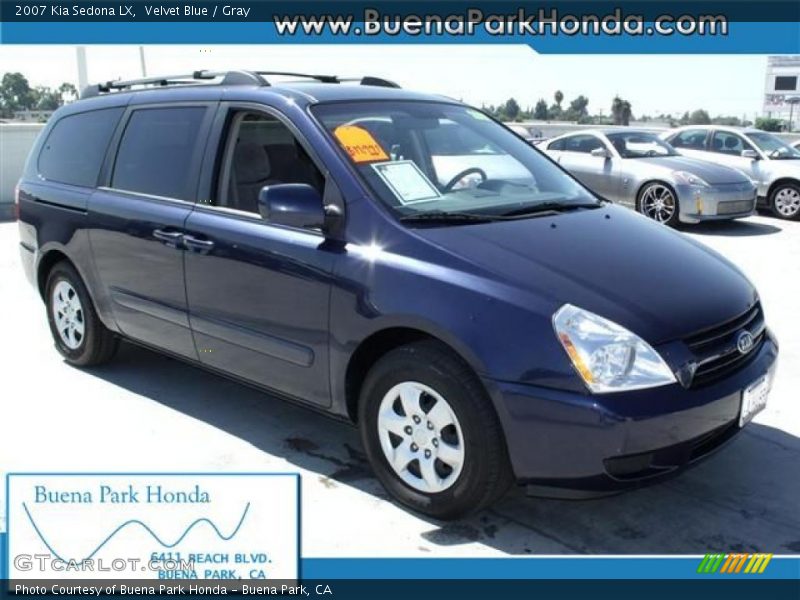 Velvet Blue / Gray 2007 Kia Sedona LX