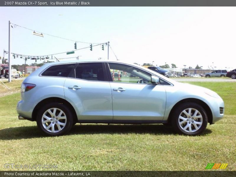 Icy Blue Metallic / Black 2007 Mazda CX-7 Sport