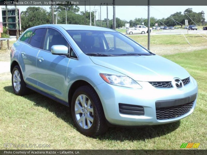 Icy Blue Metallic / Black 2007 Mazda CX-7 Sport