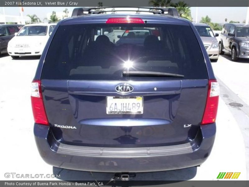 Velvet Blue / Gray 2007 Kia Sedona LX