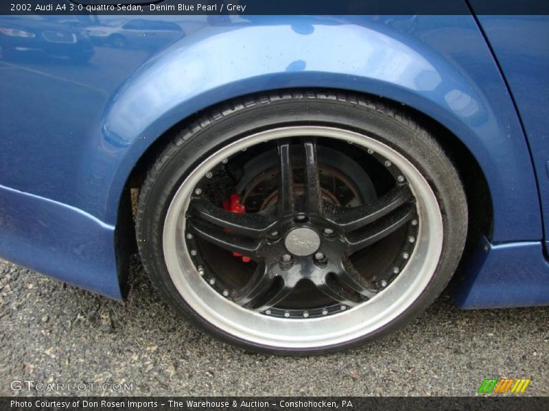 Denim Blue Pearl / Grey 2002 Audi A4 3.0 quattro Sedan