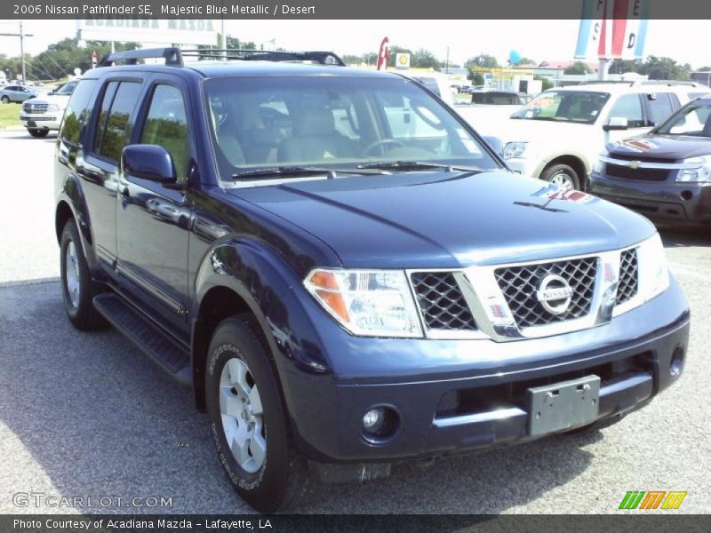 Majestic Blue Metallic / Desert 2006 Nissan Pathfinder SE