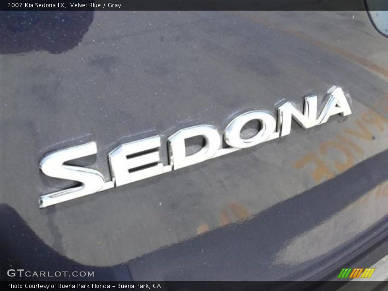 Velvet Blue / Gray 2007 Kia Sedona LX