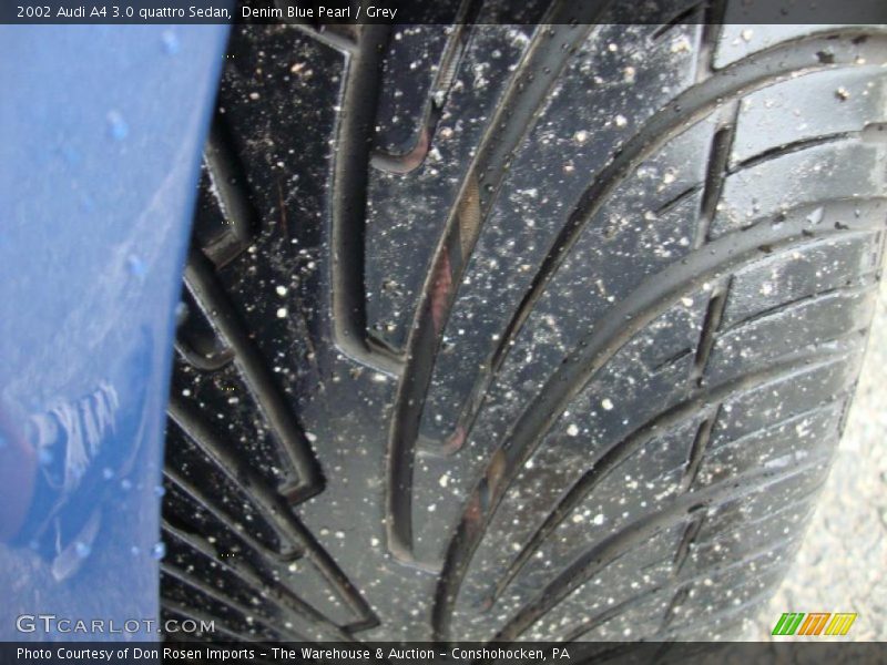 Denim Blue Pearl / Grey 2002 Audi A4 3.0 quattro Sedan