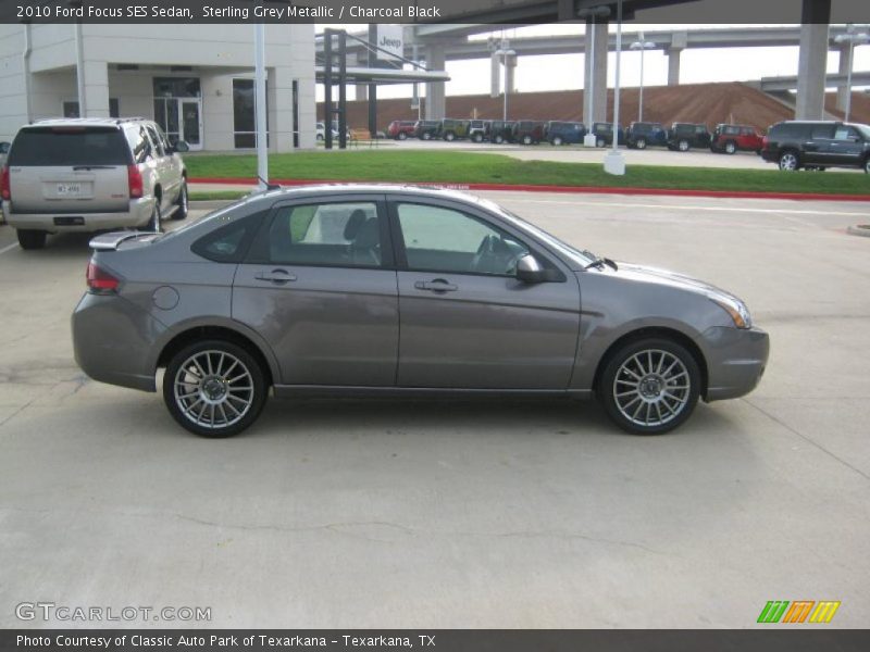 Sterling Grey Metallic / Charcoal Black 2010 Ford Focus SES Sedan
