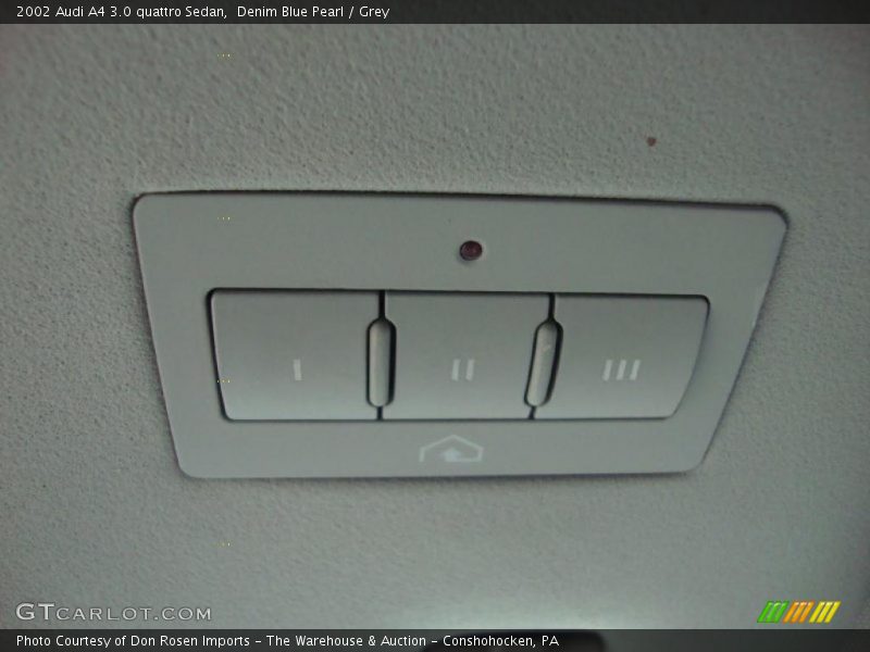 Denim Blue Pearl / Grey 2002 Audi A4 3.0 quattro Sedan