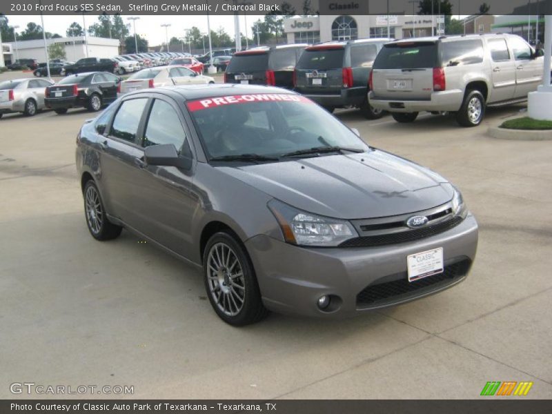 Sterling Grey Metallic / Charcoal Black 2010 Ford Focus SES Sedan