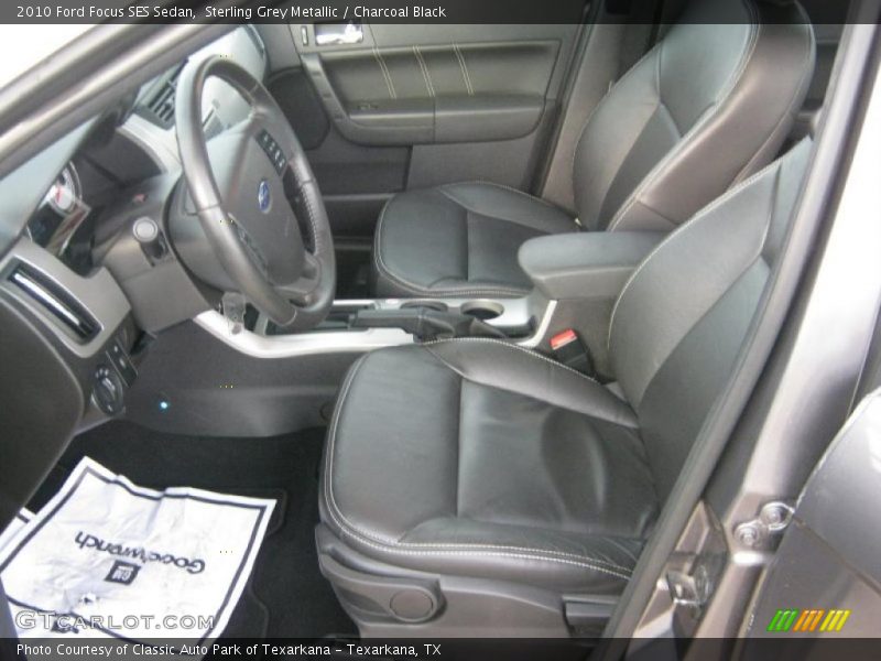 Sterling Grey Metallic / Charcoal Black 2010 Ford Focus SES Sedan