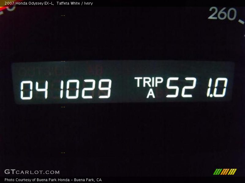 Taffeta White / Ivory 2007 Honda Odyssey EX-L