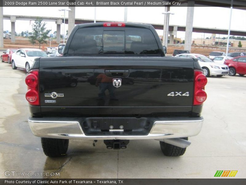 Brilliant Black Crystal Pearl / Medium Slate Gray 2009 Dodge Ram 2500 Lone Star Quad Cab 4x4