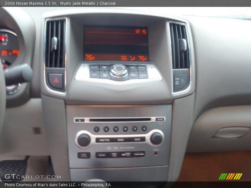 Mystic Jade Metallic / Charcoal 2009 Nissan Maxima 3.5 SV