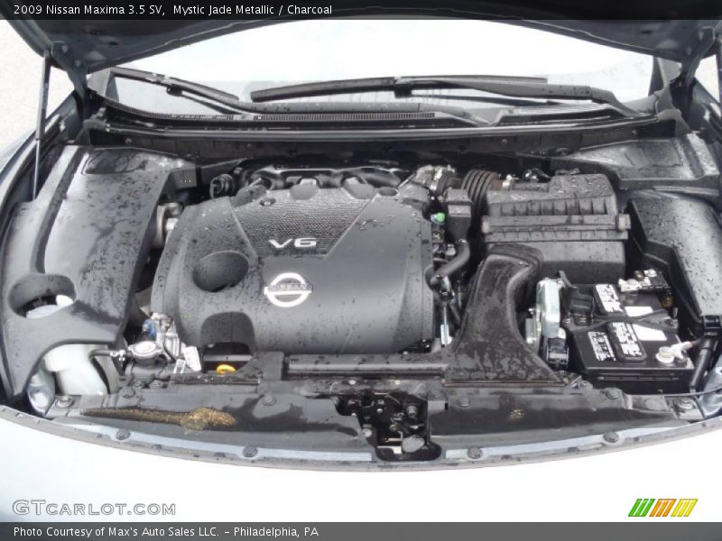 Mystic Jade Metallic / Charcoal 2009 Nissan Maxima 3.5 SV