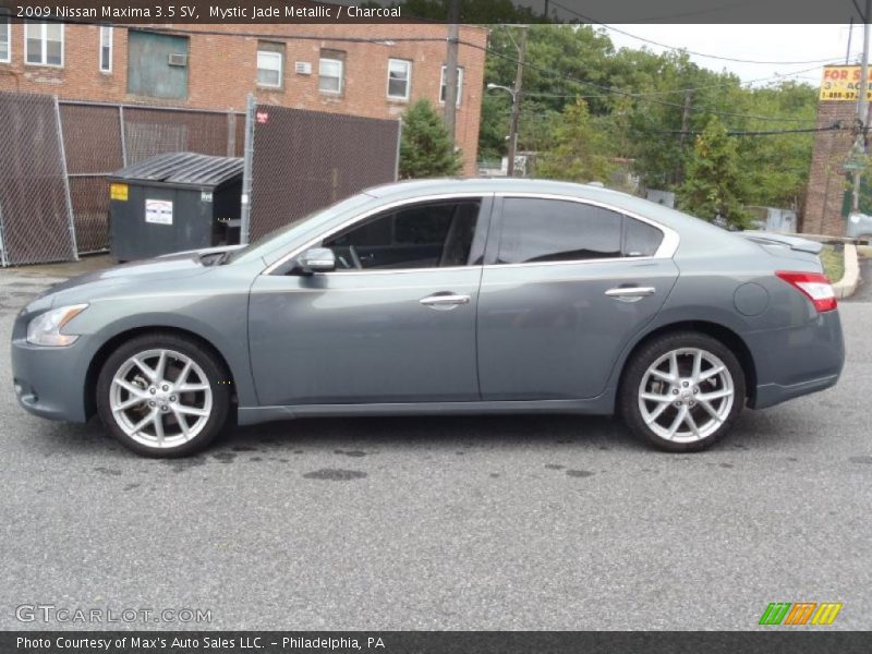 Mystic Jade Metallic / Charcoal 2009 Nissan Maxima 3.5 SV