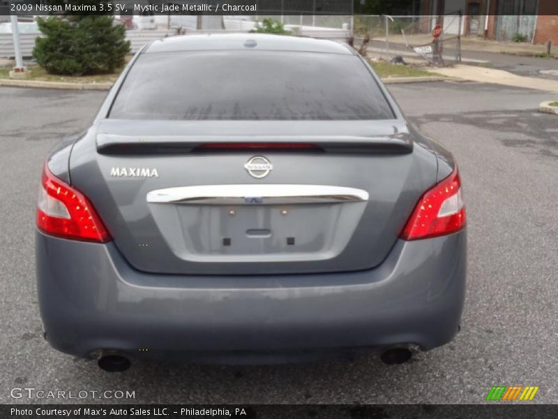 Mystic Jade Metallic / Charcoal 2009 Nissan Maxima 3.5 SV