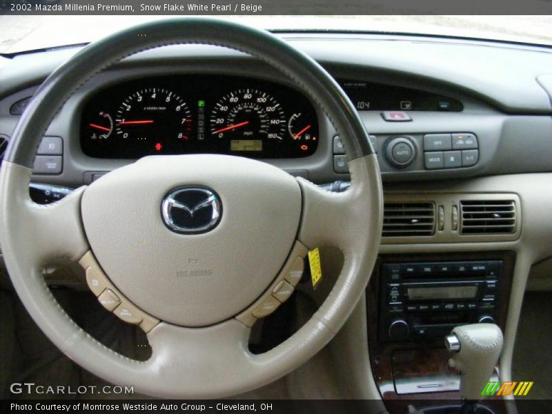 Snow Flake White Pearl / Beige 2002 Mazda Millenia Premium