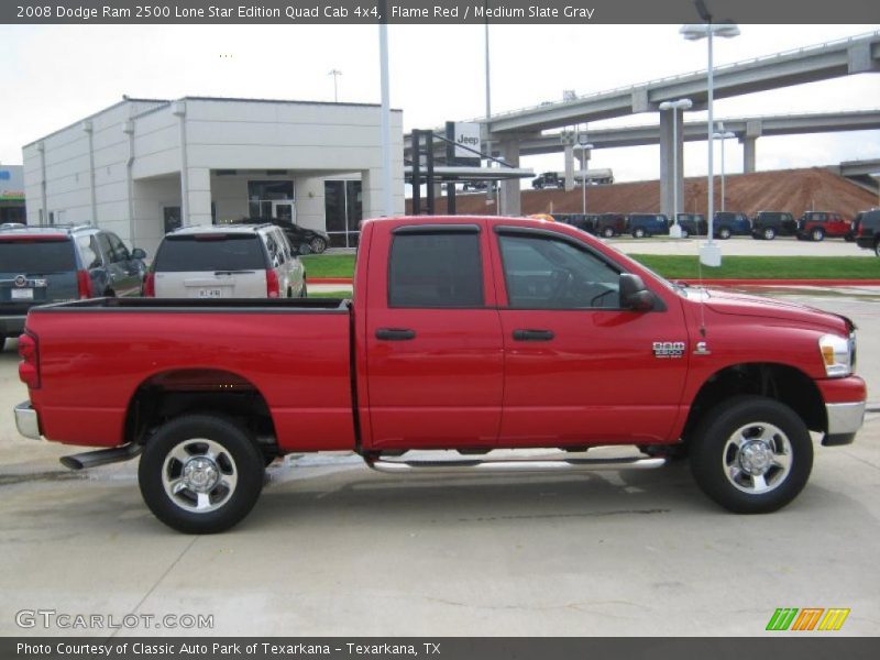 Flame Red / Medium Slate Gray 2008 Dodge Ram 2500 Lone Star Edition Quad Cab 4x4
